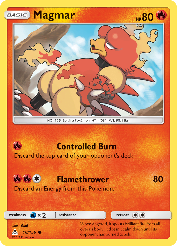 Magmar (18/156) [Sun & Moon: Ultra Prism] | Tabernacle Games