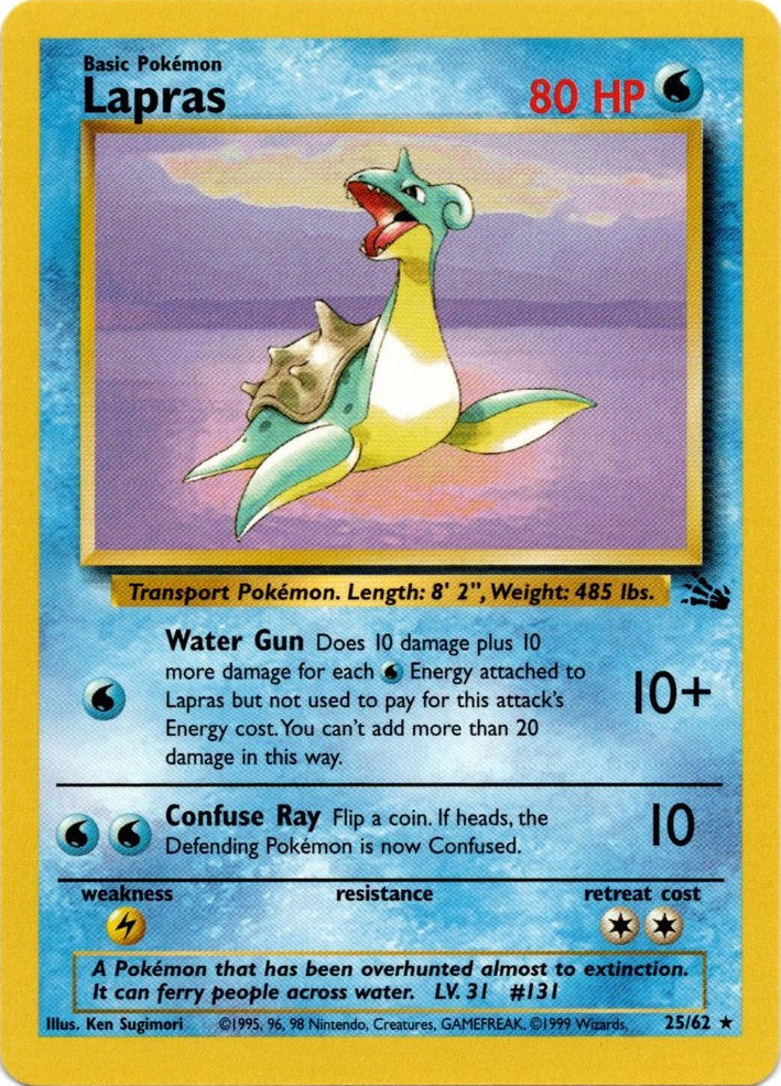 Lapras (25/62) [Fossil Unlimited] | Tabernacle Games