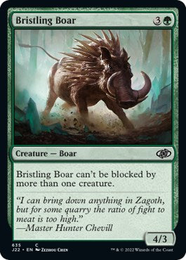 Bristling Boar [Jumpstart 2022] | Tabernacle Games