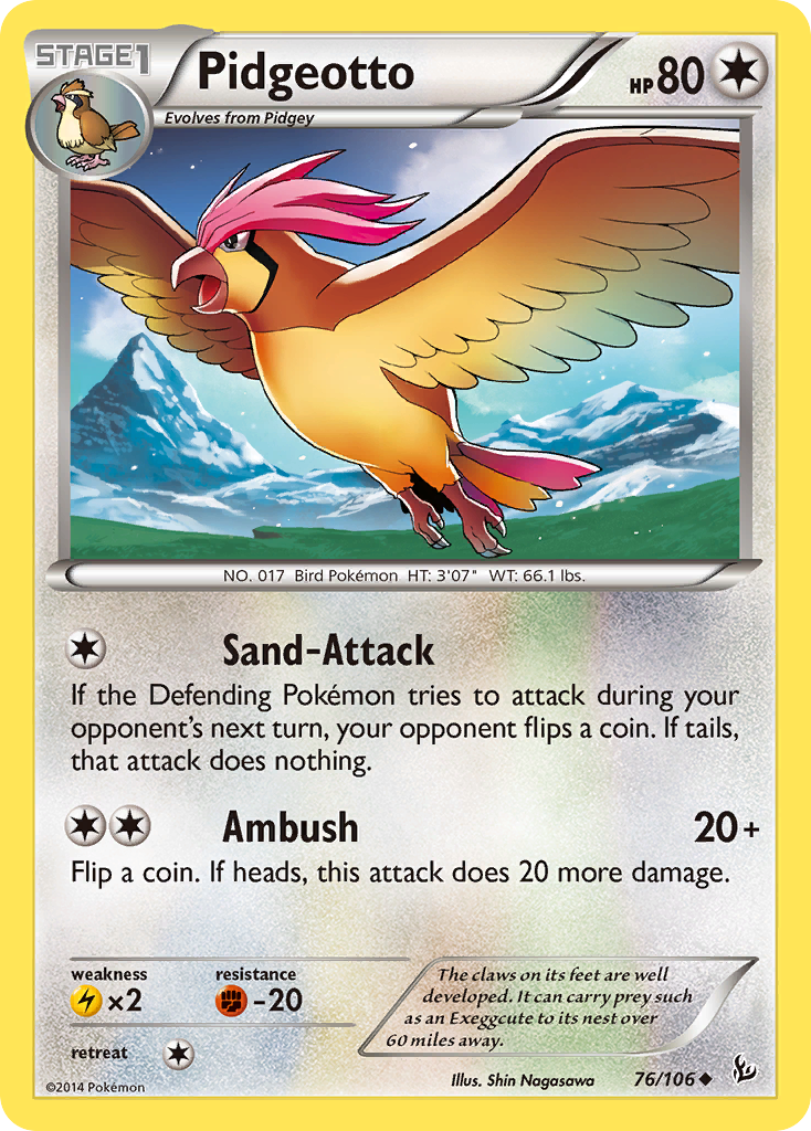 Pidgeotto (76/106) [XY: Flashfire] | Tabernacle Games