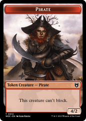 Pirate // Pegasus Double-Sided Token [Wilds of Eldraine Commander Tokens] | Tabernacle Games