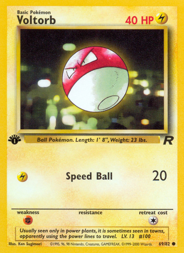 Voltorb (69/82) [Team Rocket 1st Edition] | Tabernacle Games