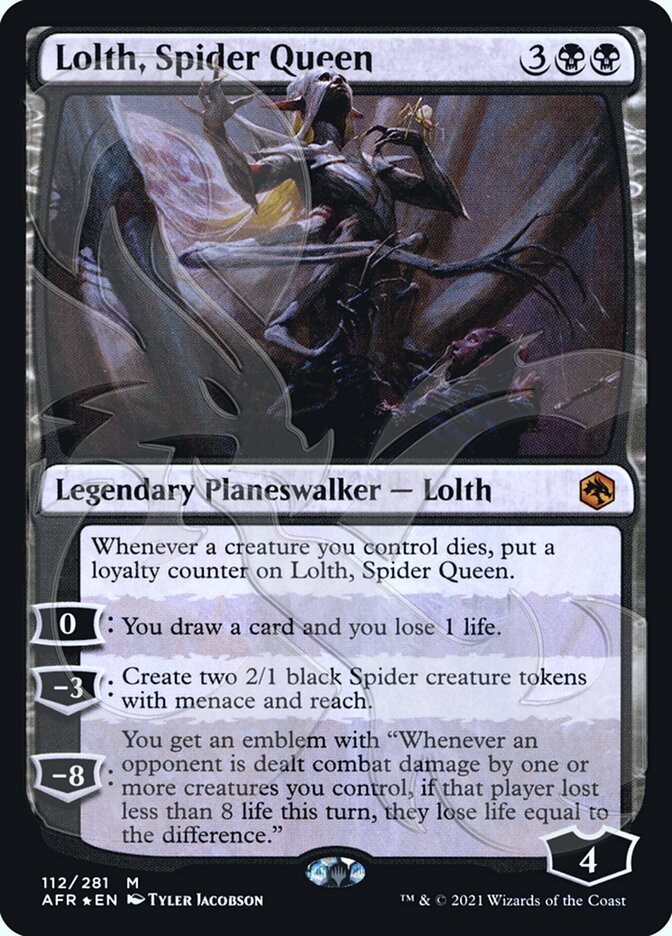 Lolth, Spider Queen (Ampersand Promo) [Dungeons & Dragons: Adventures in the Forgotten Realms Promos] | Tabernacle Games