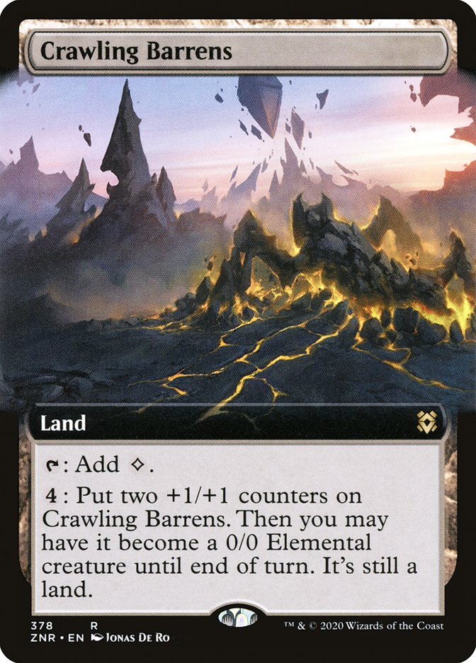 Crawling Barrens (Extended Art) [Zendikar Rising] | Tabernacle Games