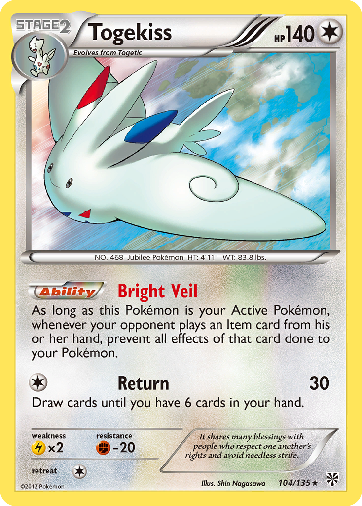 Togekiss (104/135) [Black & White: Plasma Storm] | Tabernacle Games