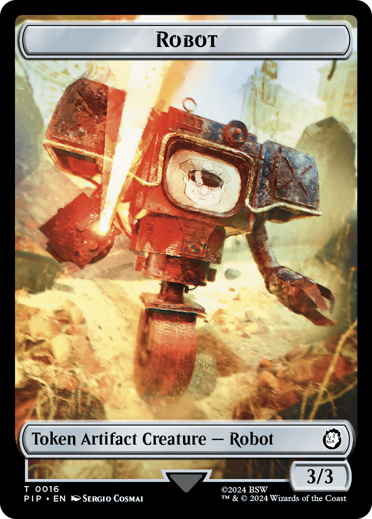 Junk // Robot Double-Sided Token [Fallout Tokens] | Tabernacle Games