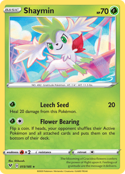 Shaymin (015/185) [Sword & Shield: Vivid Voltage] | Tabernacle Games