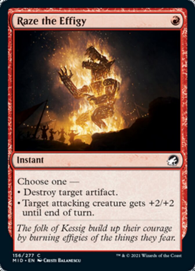 Raze the Effigy [Innistrad: Midnight Hunt] | Tabernacle Games
