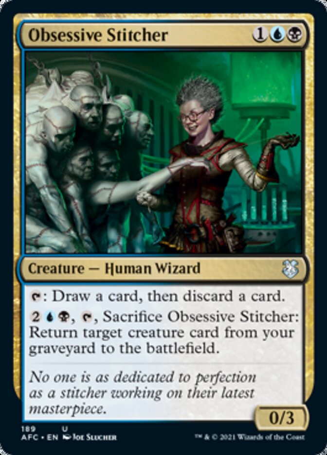 Obsessive Stitcher [Dungeons & Dragons: Adventures in the Forgotten Realms Commander] | Tabernacle Games