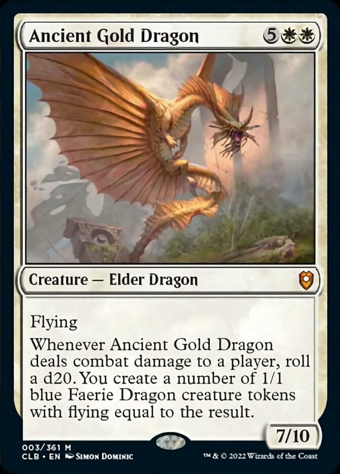 Ancient Gold Dragon [Commander Legends: Battle for Baldur's Gate] | Tabernacle Games