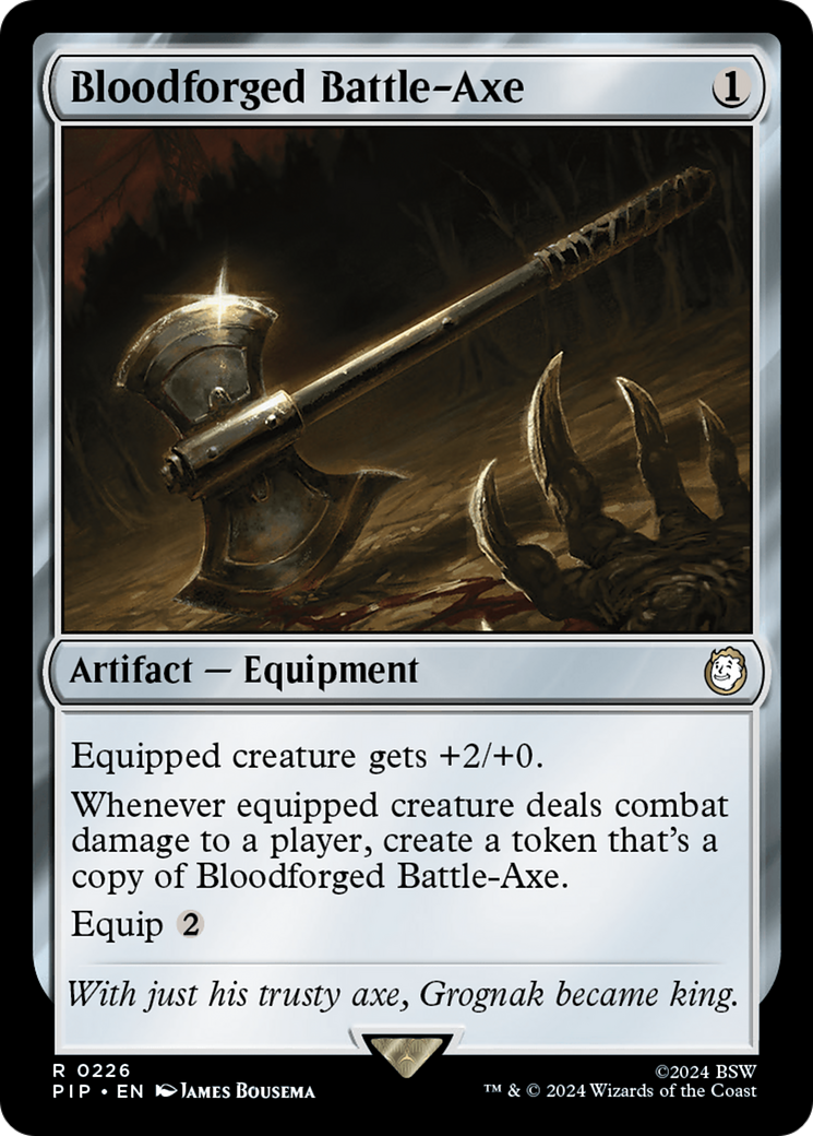 Bloodforged Battle-Axe [Fallout] | Tabernacle Games