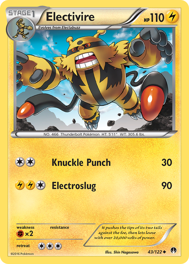 Electivire (43/122) [XY: BREAKpoint] | Tabernacle Games