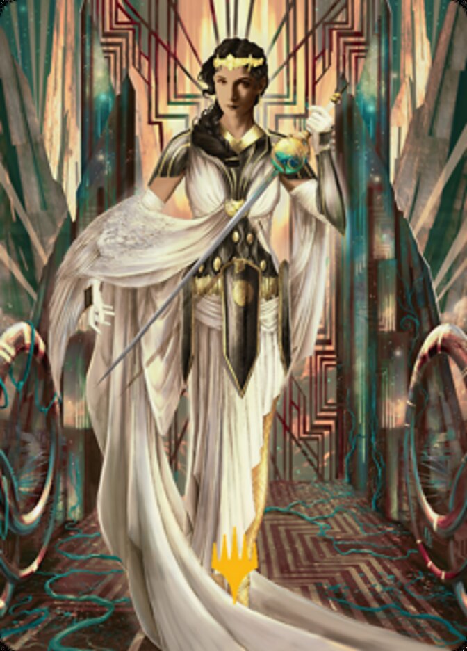 Elspeth Resplendent 2 Art Card (Gold-Stamped Signature) [Streets of New Capenna Art Series] | Tabernacle Games