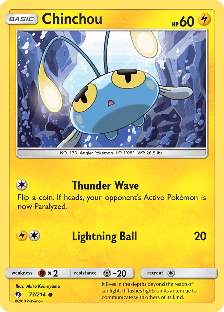 Chinchou (73/214) [Sun & Moon: Lost Thunder] | Tabernacle Games