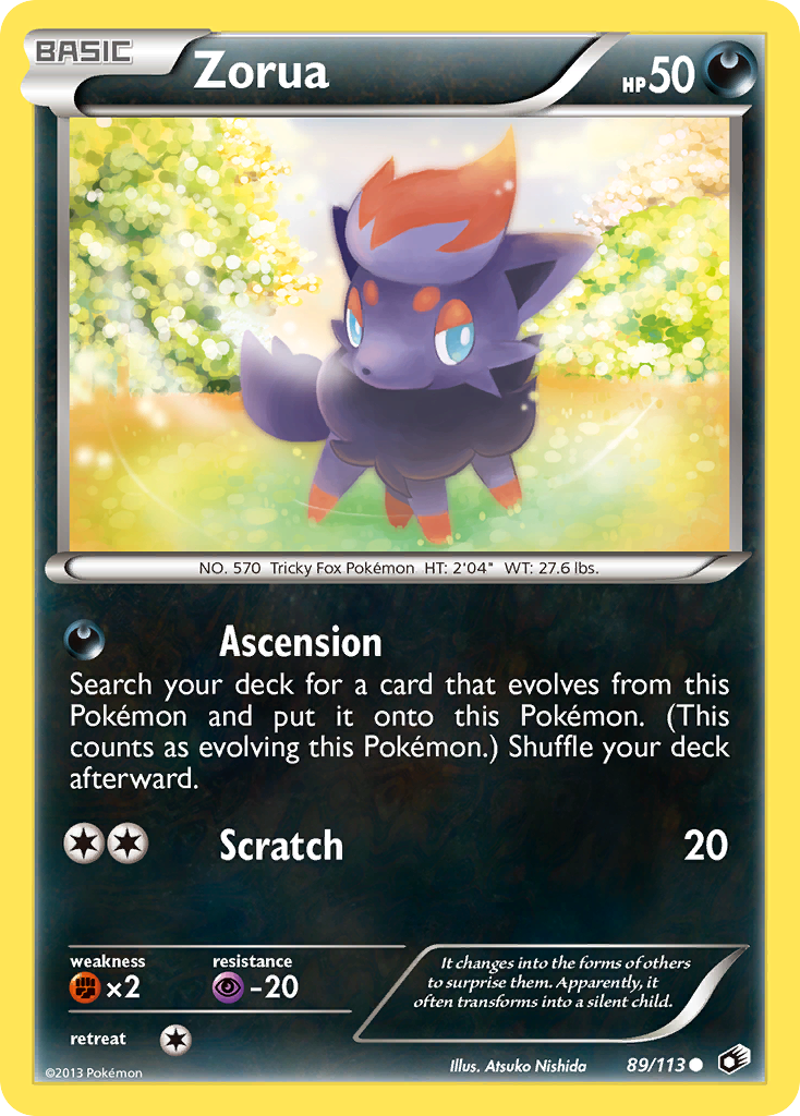 Zorua (89/113) [Black & White: Legendary Treasures] | Tabernacle Games