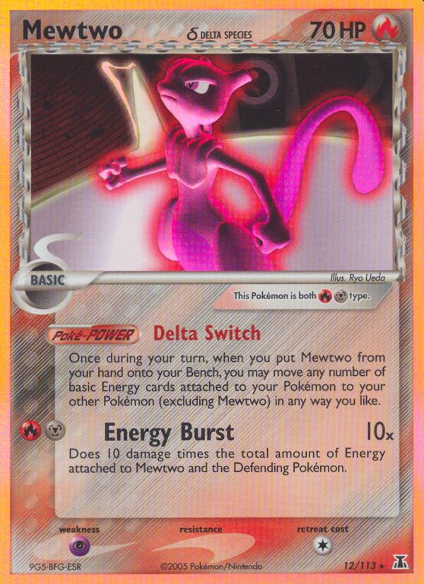 Mewtwo (12/113) (Delta Species) [EX: Delta Species] | Tabernacle Games