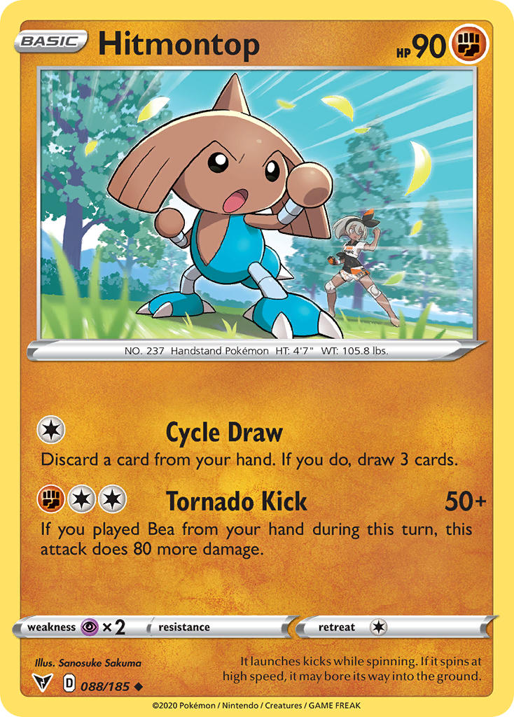 Hitmontop (088/185) [Sword & Shield: Vivid Voltage] | Tabernacle Games