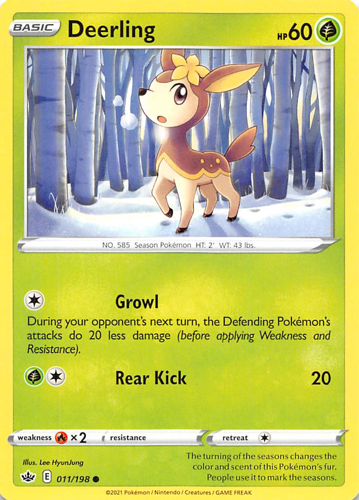 Deerling (011/198) [Sword & Shield: Chilling Reign] | Tabernacle Games