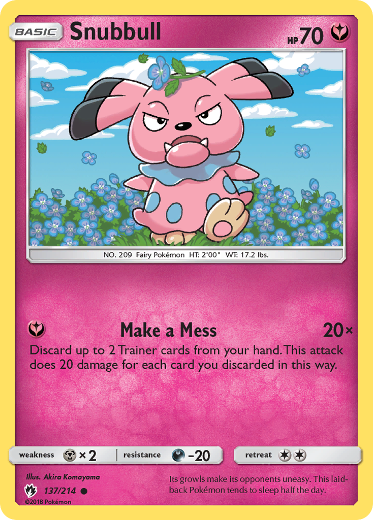 Snubbull (137/214) [Sun & Moon: Lost Thunder] | Tabernacle Games