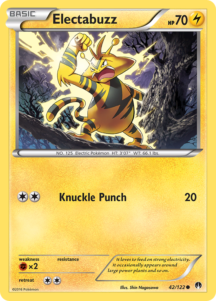 Electabuzz (42/122) [XY: BREAKpoint] | Tabernacle Games