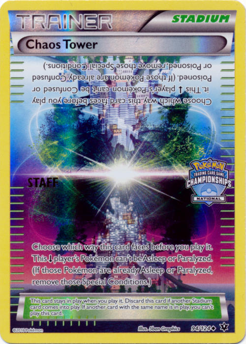 Chaos Tower (94/124) (National Championship Promo Staff) [XY: Fates Collide] | Tabernacle Games