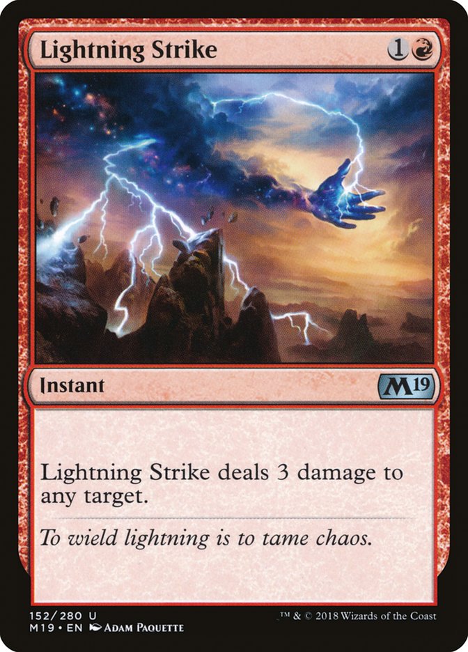 Lightning Strike [Core Set 2019] | Tabernacle Games