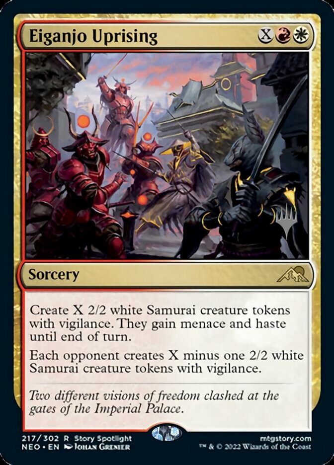 Eiganjo Uprising (Promo Pack) [Kamigawa: Neon Dynasty Promos] | Tabernacle Games