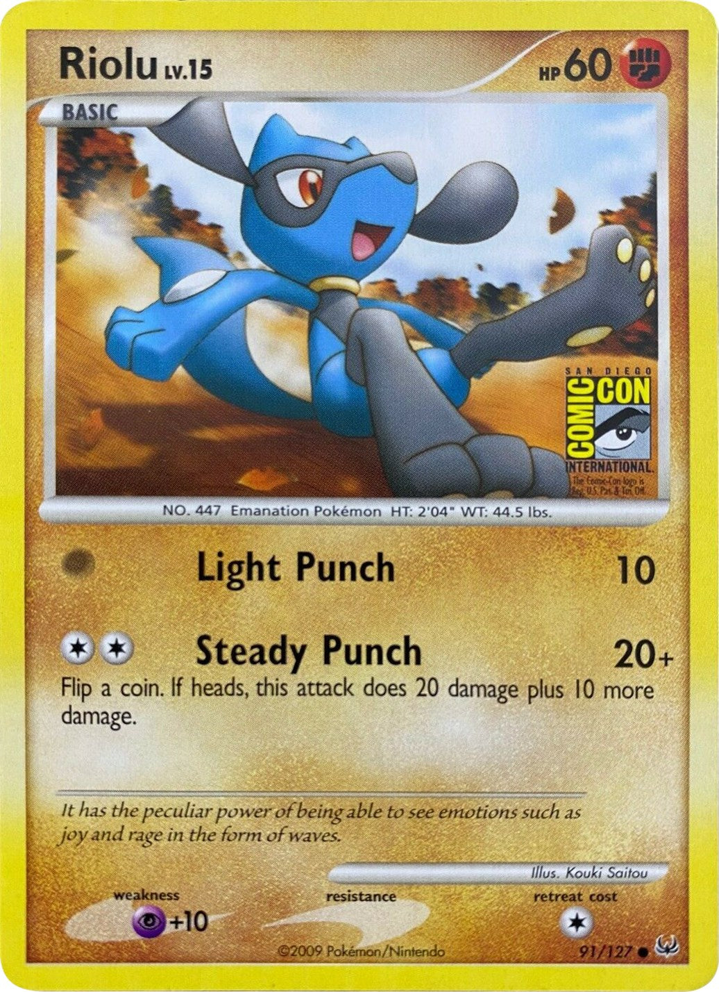 Riolu (91/127) (SDCC 2009) [Platinum: Base Set] | Tabernacle Games
