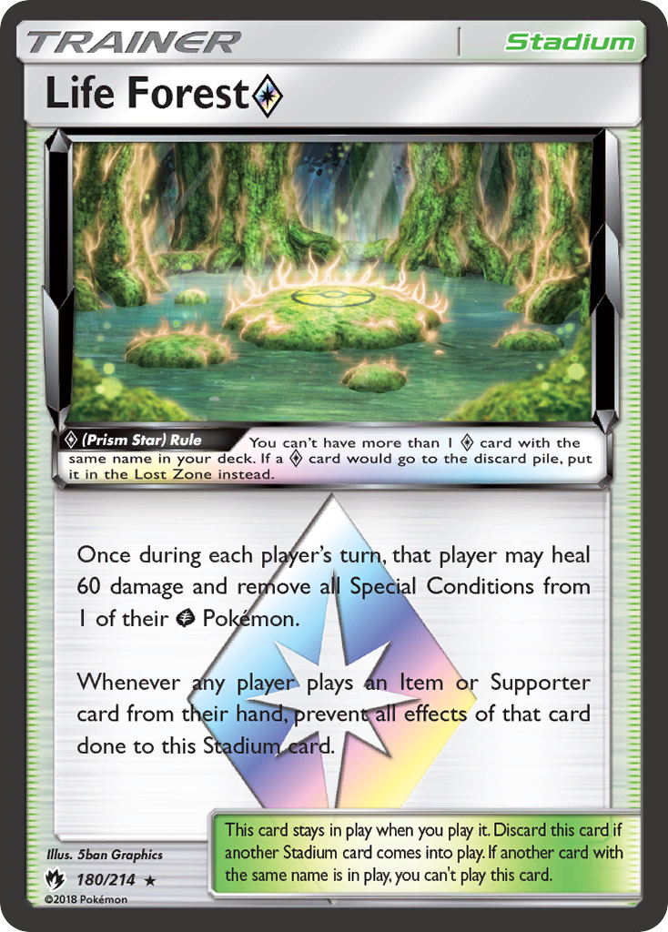 Life Forest (180/214) (Prism Star) [Sun & Moon: Lost Thunder] | Tabernacle Games