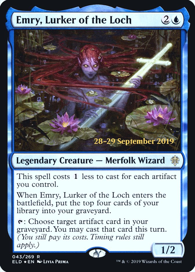 Emry, Lurker of the Loch  [Throne of Eldraine Prerelease Promos] | Tabernacle Games