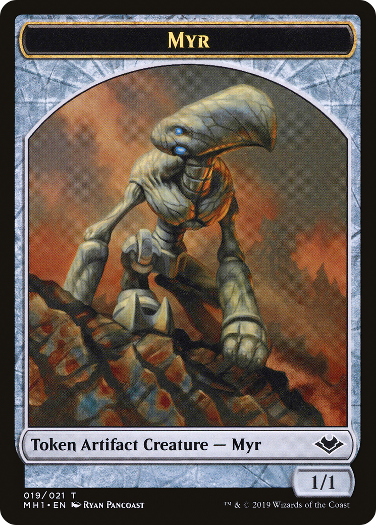 Myr // Thopter Double-Sided Token [Phyrexia: All Will Be One Commander Tokens] | Tabernacle Games