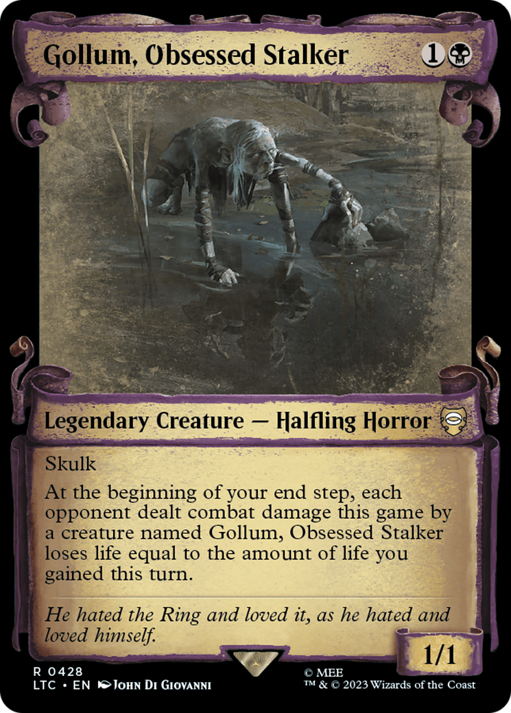 Gollum, Obsessed Stalker [The Lord of the Rings: Tales of Middle-Earth Commander Showcase Scrolls] | Tabernacle Games