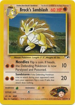 Brock's Sandslash (23/132) [Gym Heroes Unlimited] | Tabernacle Games