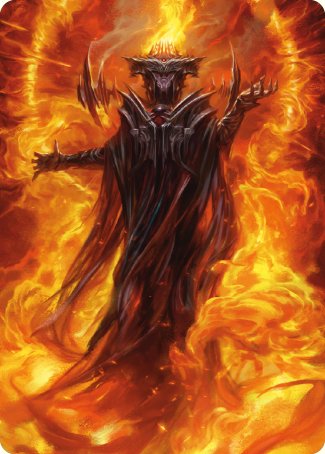 Sauron, the Dark Lord Art Card [The Lord of the Rings: Tales of Middle-earth Art Series] | Tabernacle Games