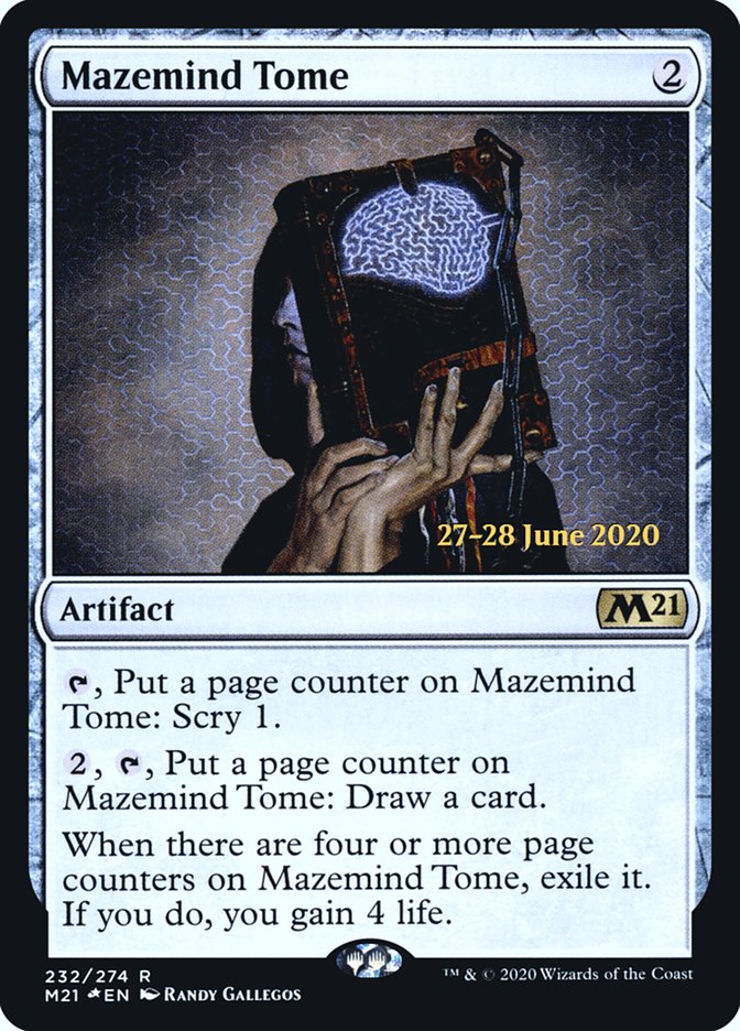 Mazemind Tome  [Core Set 2021 Prerelease Promos] | Tabernacle Games
