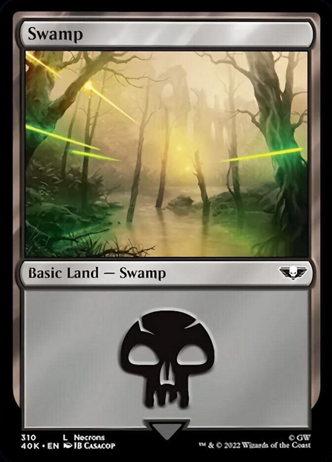 Swamp (310) (Surge Foil) [Universes Beyond: Warhammer 40,000] | Tabernacle Games