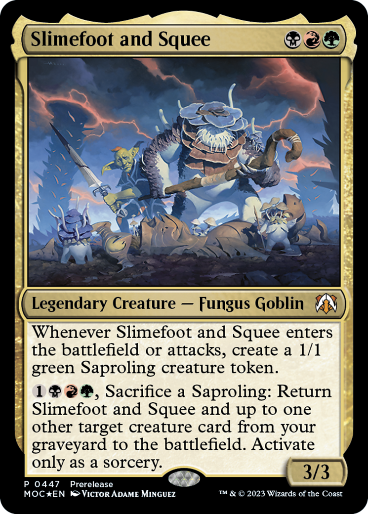 Slimefoot and Squee [March of the Machine Commander Prerelease Promos] | Tabernacle Games