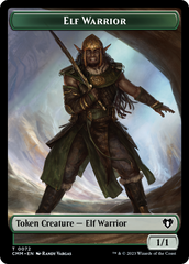 Elf Warrior // Cleric Double-Sided Token [Commander Masters Tokens] | Tabernacle Games