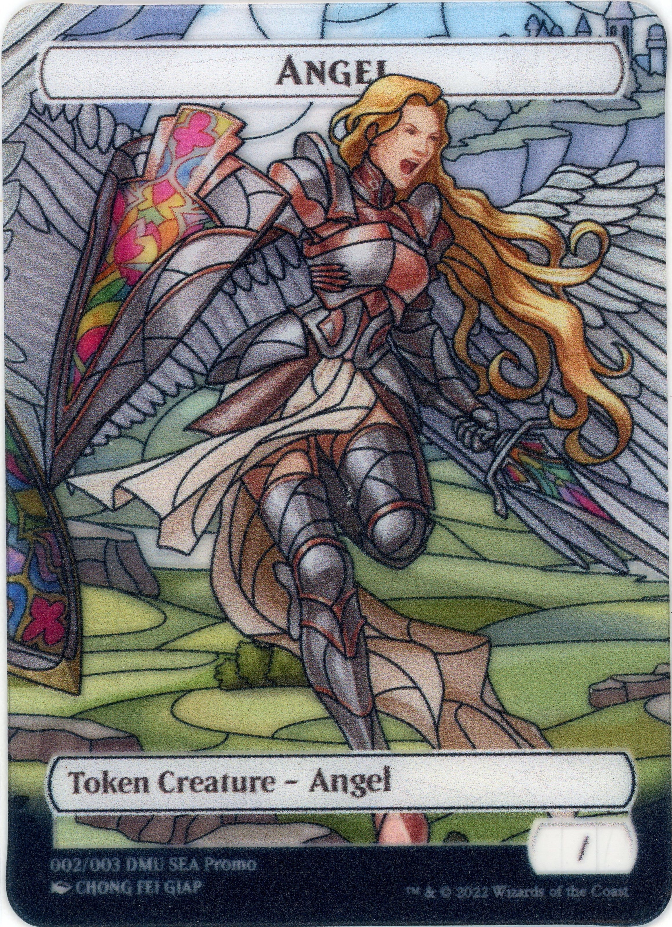 Angel Token (SEA Exclusive) [Dominaria United Tokens] | Tabernacle Games