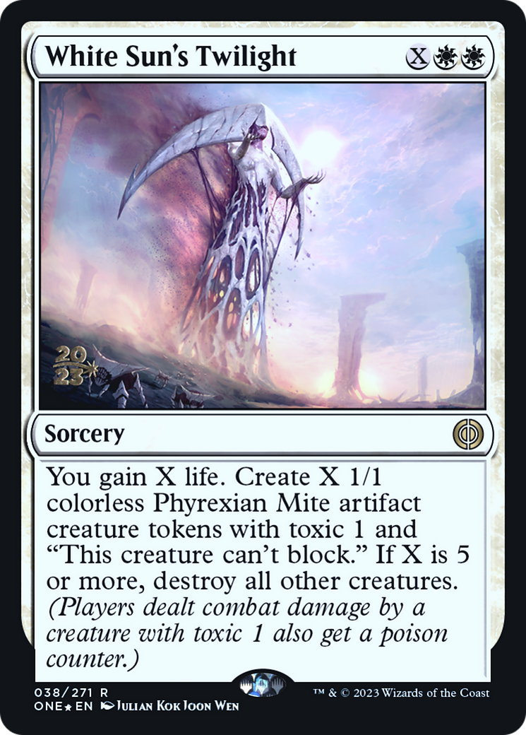 White Sun's Twilight [Phyrexia: All Will Be One Prerelease Promos] | Tabernacle Games