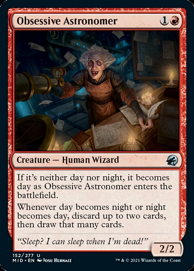 Obsessive Astronomer [Innistrad: Midnight Hunt] | Tabernacle Games