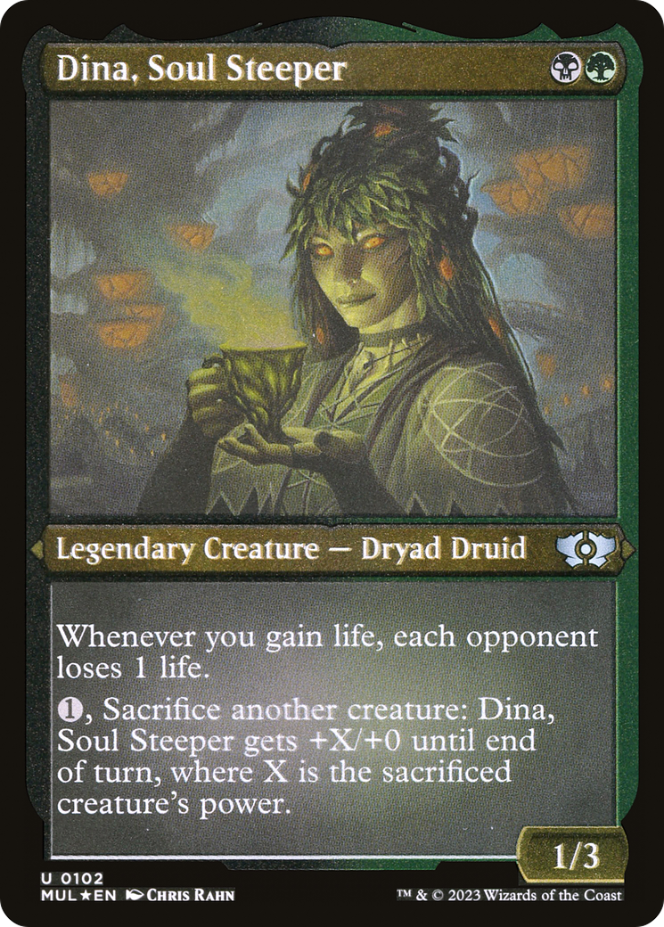 Dina, Soul Steeper (Foil Etched) [Multiverse Legends] | Tabernacle Games