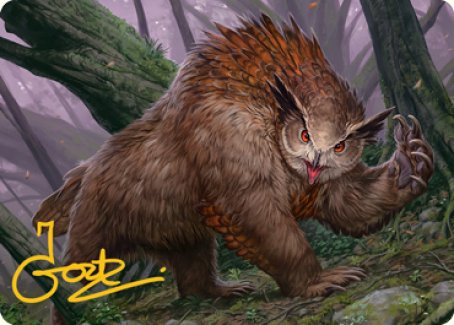 Owlbear Art Card (Gold-Stamped Signature) [Dungeons & Dragons: Adventures in the Forgotten Realms Art Series] | Tabernacle Games