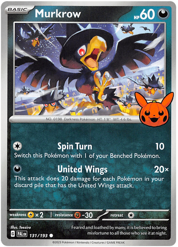 Murkrow (131/193) [Trick or Trade 2023] | Tabernacle Games