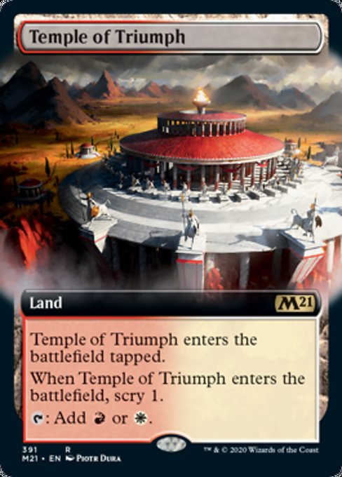 Temple of Triumph (Extended Art) [Core Set 2021] | Tabernacle Games