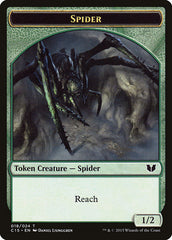 Saproling // Spider Double-Sided Token [Commander 2015 Tokens] | Tabernacle Games