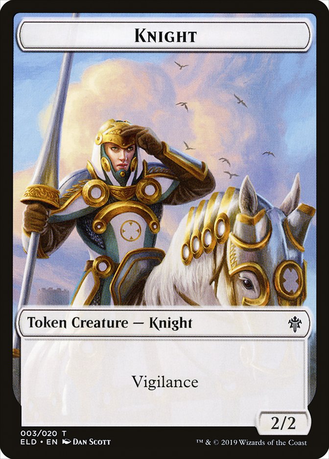 Knight [Throne of Eldraine Tokens] | Tabernacle Games