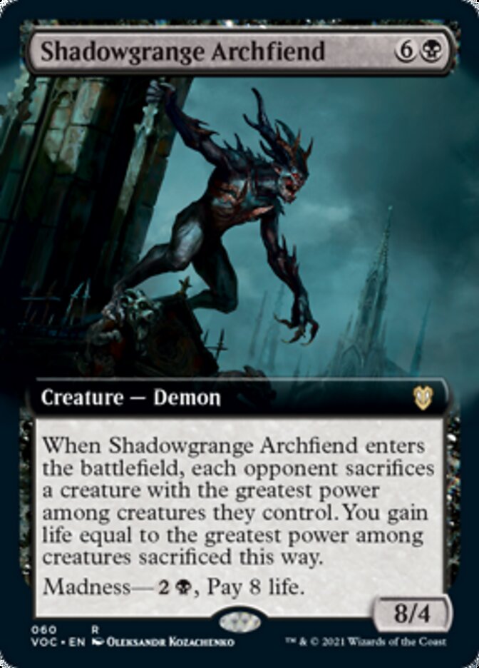 Shadowgrange Archfiend (Extended) [Innistrad: Crimson Vow Commander] | Tabernacle Games