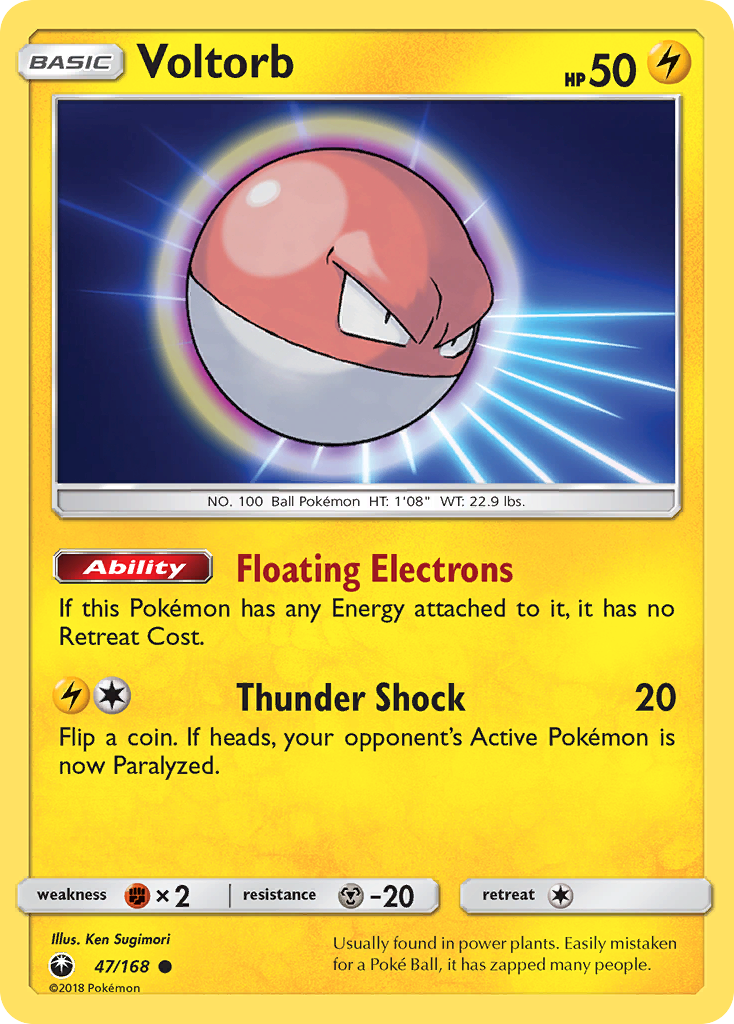 Voltorb (47/168) [Sun & Moon: Celestial Storm] | Tabernacle Games