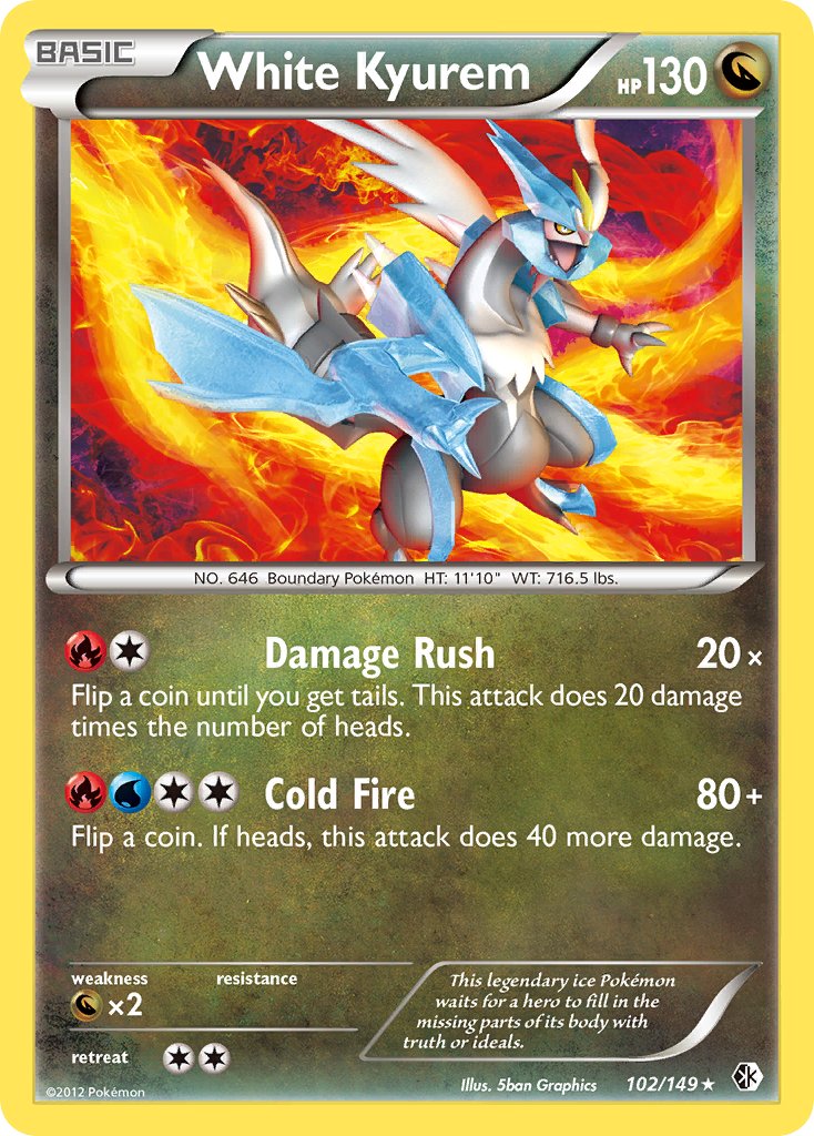 White Kyurem (102/149) (Theme Deck Exclusive) [Black & White: Boundaries Crossed] | Tabernacle Games